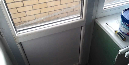 м. Калужская — замена стеклопакета в балконной двери