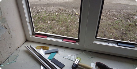 м. Крылатское — замена двухкамерного стеклопакета