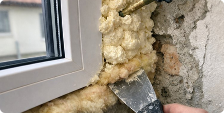 м. Волжская — утепление монтажного шва