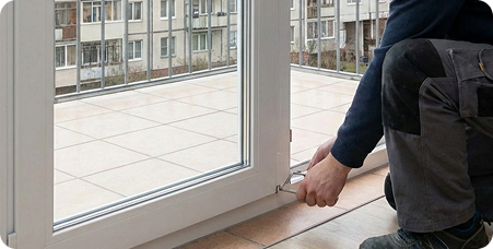 Курская / Чкаловская — Регулировка балконной двери ПВХ