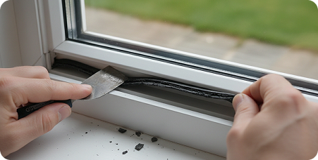 Строгино (м. Строгино) — Замена уплотнителя на окне ПВХ