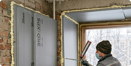 м. Дмитровская — утепление оконных откосов