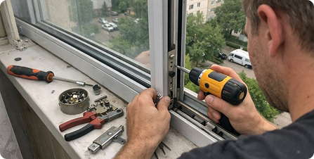 м. Орехово — ремонт алюминиевого раздвижного окна